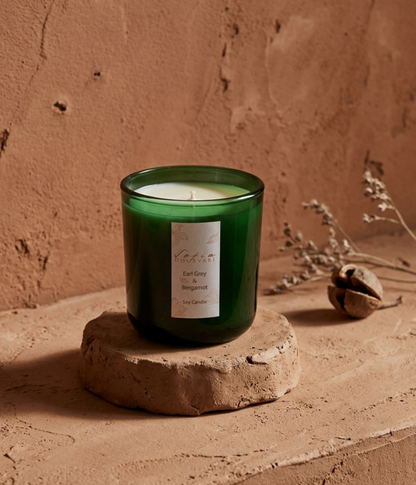Tea & Bergamot Soy Scented Candle 200g